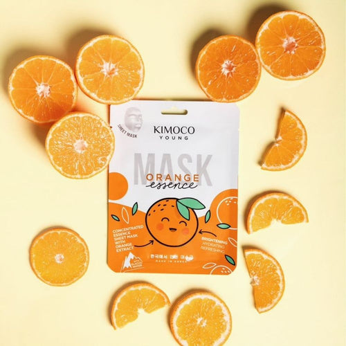 KIMOCO Sheet Mask Orange Extract - Μάσκα Προσώπου Για Λάμψη Με Εκχύλισμα Πορτοκαλιού
