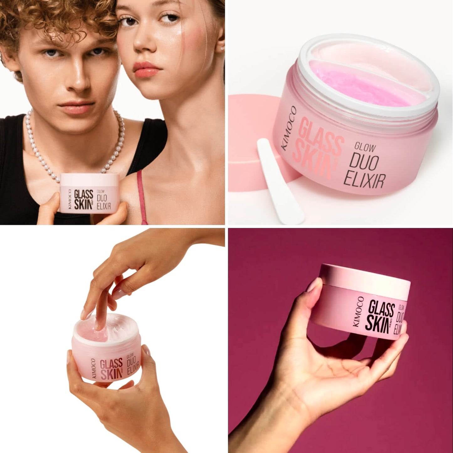 Kimoco Glass Skin Glow Duo Elixir - Κρέμα & Serum για Ενυδάτωση & Λάμψη 100g