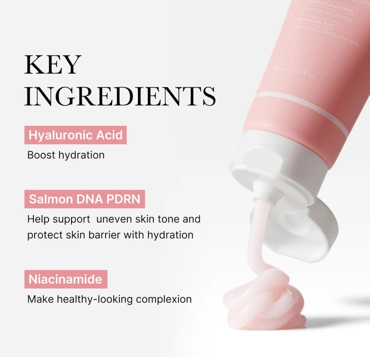 Medicube – PDRN Pink Hyaluronic Moisturizing Cream 50ml - Κρέμα Προσώπου για Ενυδάτωση & Ατέλειες