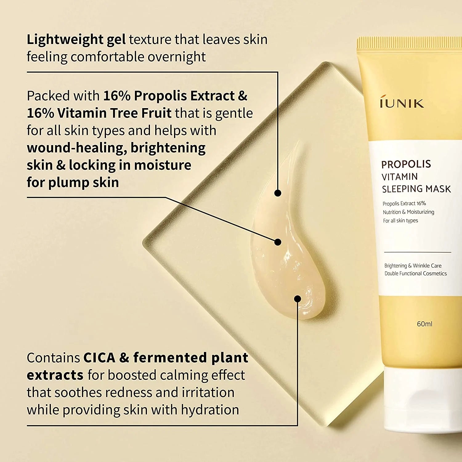iUnik Propolis Vitamin Sleeping Mask