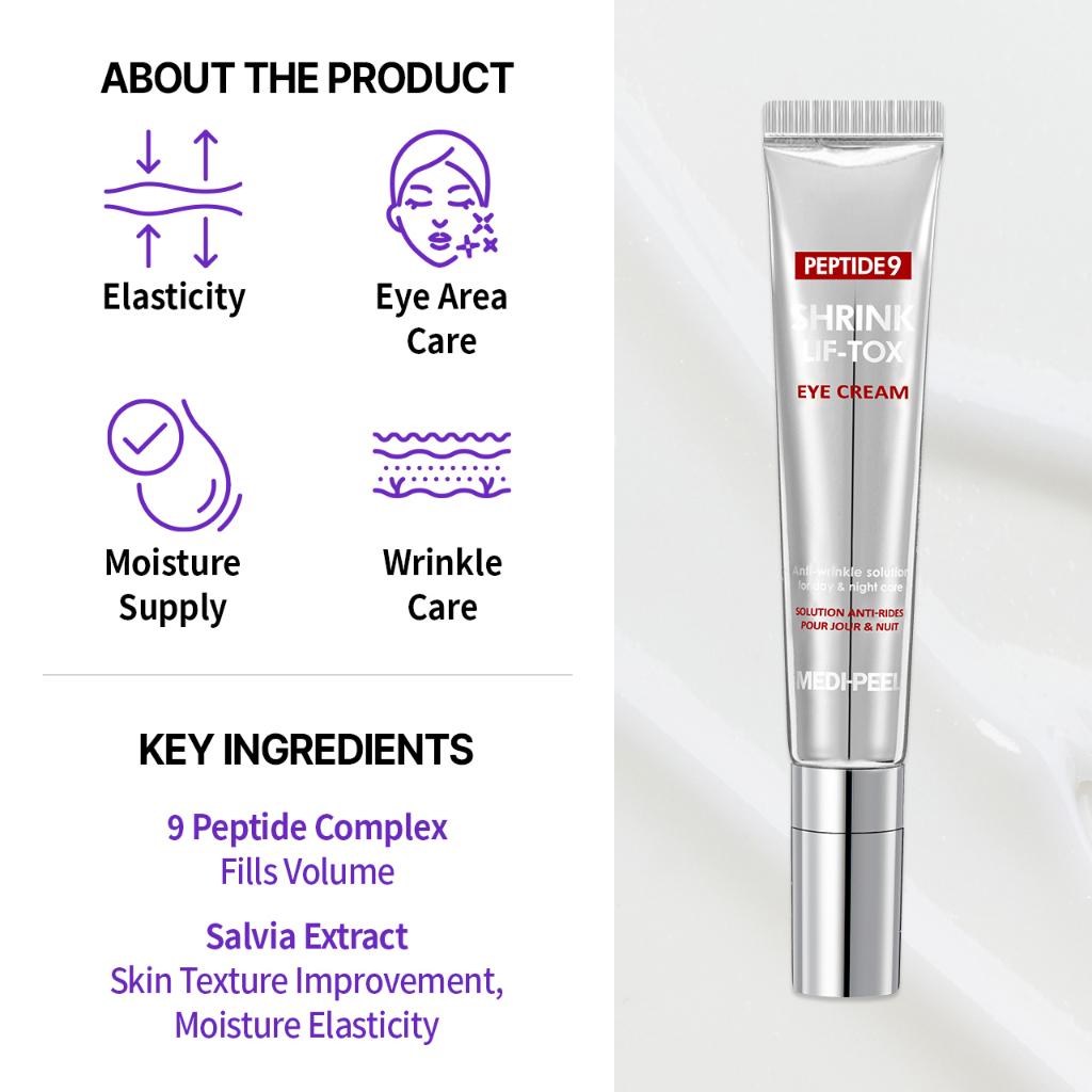 Medi-Peel Peptide 9 Volume LIF-TOX Eye Cream - Κρέμα ματιών για Σύσφιξη