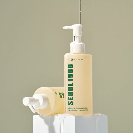 K-SECRET SEOUL 1988 Cleansing Oil : Pine Cica 1% + Probiotics 200ml - Έλαιο καθαρισμού και Ντεμακιγιάζ