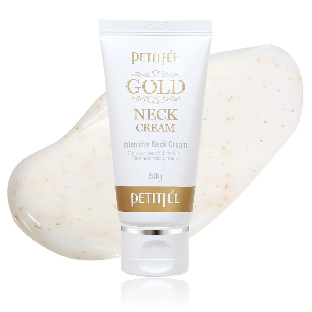 PETITFEE Gold neck cream - Συσφικτική κρέμα λαιμού και ντεκολτέ με χρυσό 24 καρατίων