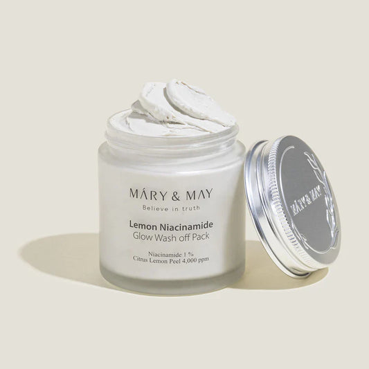 Mary&May Lemon Niacinamide Glow Wash off Pack - Μάσκα άργιλου για λάμψη & καθαρό δέρμα