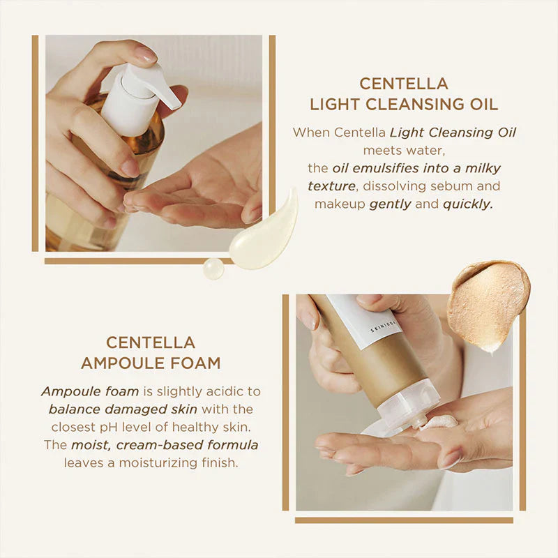 SKIN1004 Madagascar Centella Double Cleansing Duo - Σετ Λάδι και Αφρός για διπλό καθαρισμό