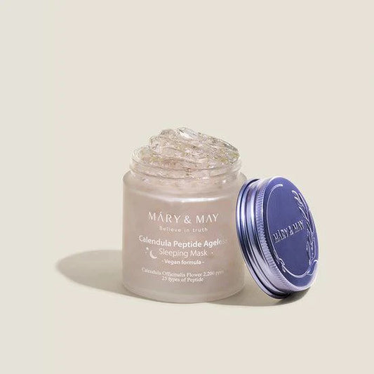 Mary&May Vegan Calendula Peptide Ageless Sleeping Mask -  Μάσκα νυκτός με πεπτίδια για αντιγηρανση