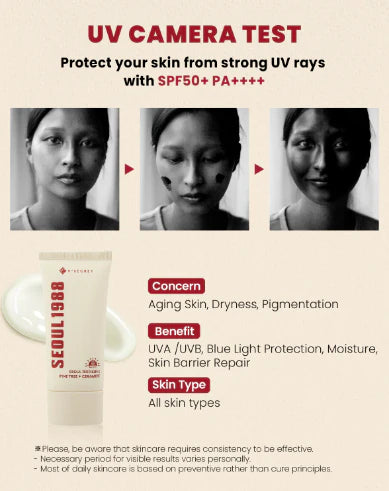 K-SECRET SEOUL 1988 Sun: Pine Tree + Ceramide - Ισχυρό αντηλιακό θρέψης για υγιές δέρμα