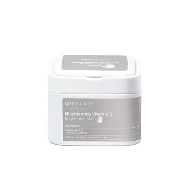 Mary&May Niacinamide Vitamin C Brightening Mask 30pcs - Υφασμάτινες μάσκες για Λάμψη