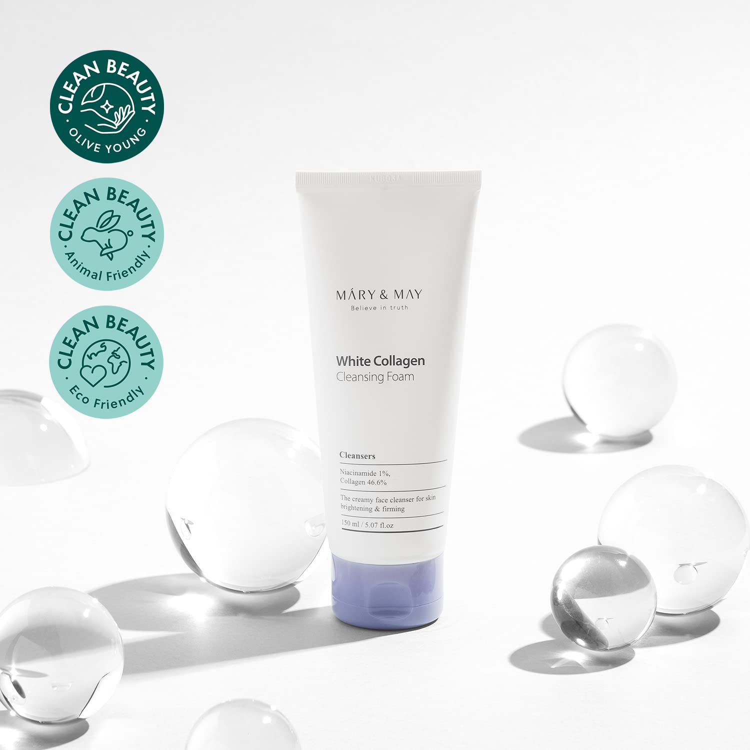 Mary&May White Collagen cleansing foam 150ml