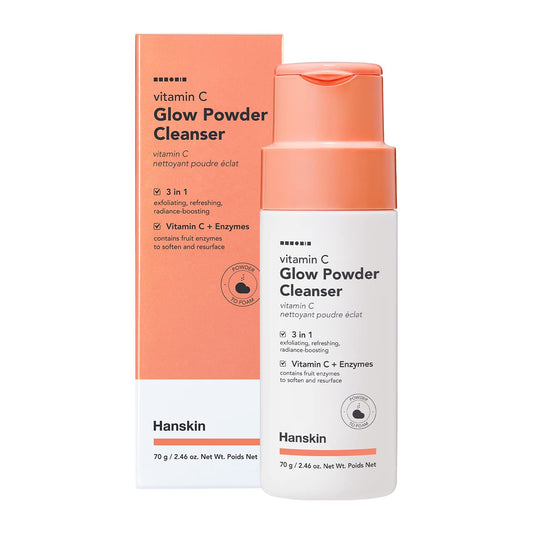 HANSKIN Vitamin C Glow Powder Cleanser - Καθαριστικό σε μορφή πούδρας για  όλους τους τύπους δέρματος