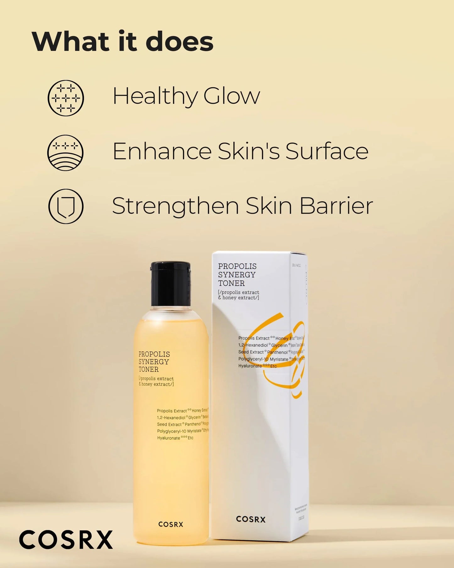 Cosrx Full Fit Propolis Synergy Toner 150ml - Tονωτική λοσιόν προσώπου για λαμπρότητα και λείανση επιδερμίδαςς