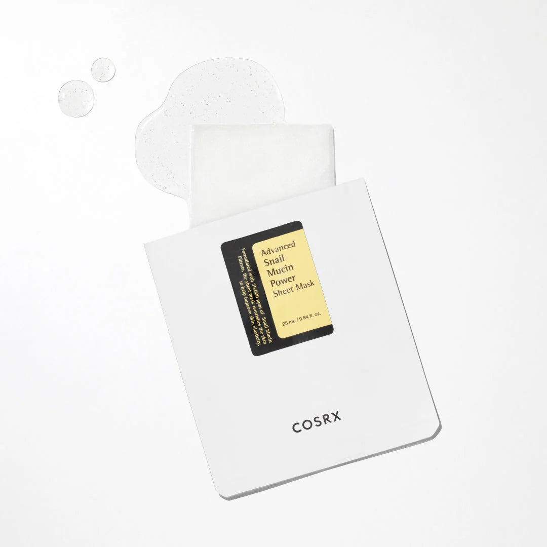 COSRX - Advanced Snail Mucin Power Sheet Mask - Μάσκα Προσώπου για Λάμψη / Ενυδάτωση / Αντιγήρανση / Αναζωογόνηση / Καθαρισμό