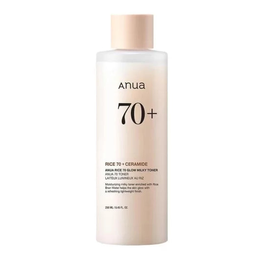 Anua Rice 70 Glow Milky Toner Moisturizing Rice Face Toner - Ενυδατική τονωτική λοσιόν με ρύζι
