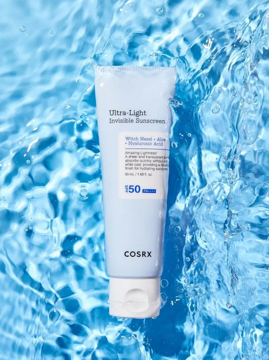 COSRX Ultra-Light Invisible Sunscreen SPF50+/PA++++ -Ενυδατική Λεπτόρρευστη Αντηλιακή Κρέμα για Όλους τους Τύπους Δέρματος