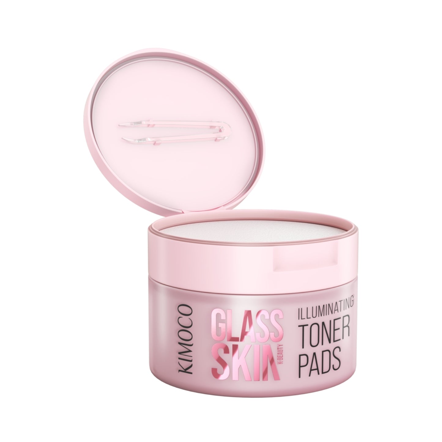 Kimoco Glass Skin Illuminating - Δισκία Καθαρισμού Προσώπου Εμποτισμένα με Νερό Ρυζιού 60τμχ