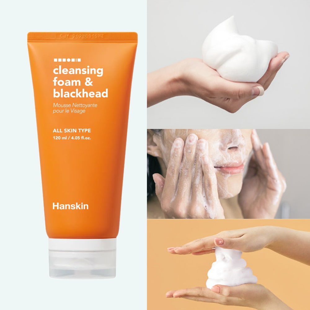 HANSKIN Cleansing Foam & Blackhead - Απαλό καθαριστικό για λιπαρή επιδερμίδα