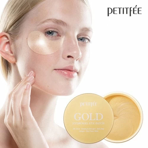 Petitfee Gold Hydrogel Eye Patch 60pcs - Μάσκα Ματιών Gold για Τόνωση και Ενυδάτωση