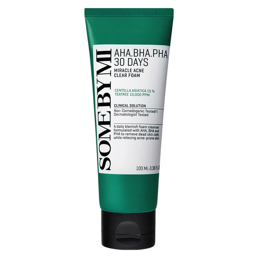 Some By Mi Acne AHA.BHA.PHA Miracle Acne Clear Foam - Καθαριστικός αφρός με οξέα κατά της ακμής