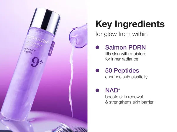 Numbuzin - No.9 NAD+ PDRN Glow Boosting Toner - Toner Λάμψης & Σύσφιξης με NAD & PDRN