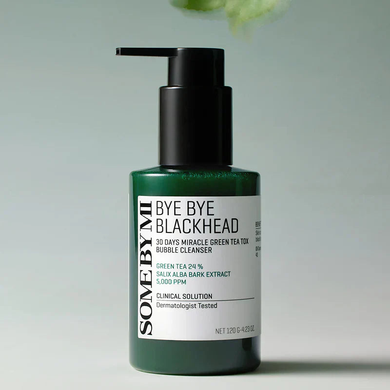 SOME BY MI Bye Bye Blackhead Miracle Green Tea Tox Bubble Cleanser - Αφρός Καθαρισμού Προσώπου Μάσκα  κατά των μαύρων στιγμάτων