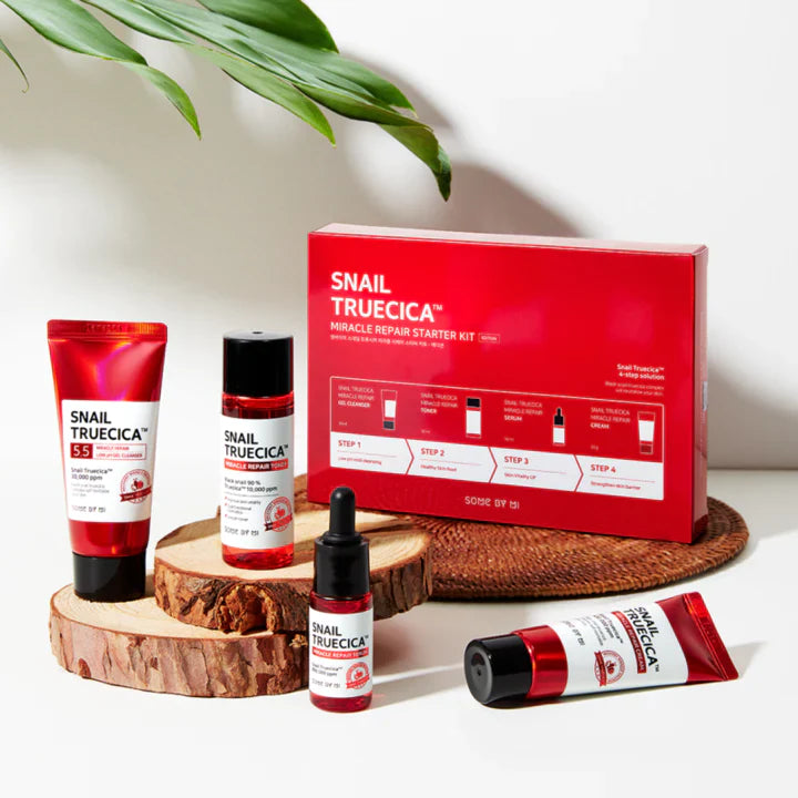 Some By Mi Snail TrueCICA Miracle Repair Starter Kit - Starter Kit 4 προϊόντων που ενισχύουν και ενδυναμώνουν την επιδερμίδα