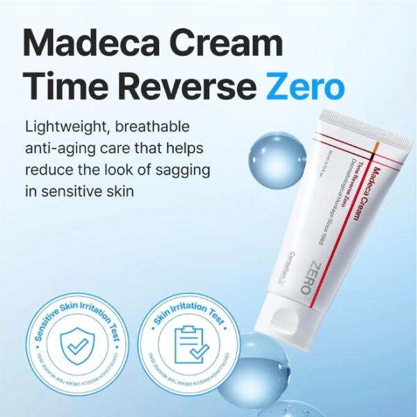 Centellian24 Madeca Cream Time Reverse Zero 80ml - Αντιγηραντική Ενυδατική Κρέμα για Ευαίσθητο Δέρμα με Δροσερή Υφή