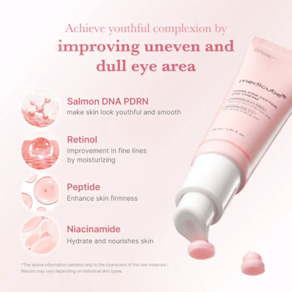 Medicube PDRN Pink Peptide Eye Cream 30ml- Κρέμα ματιών με ρετινόλη και PDRN