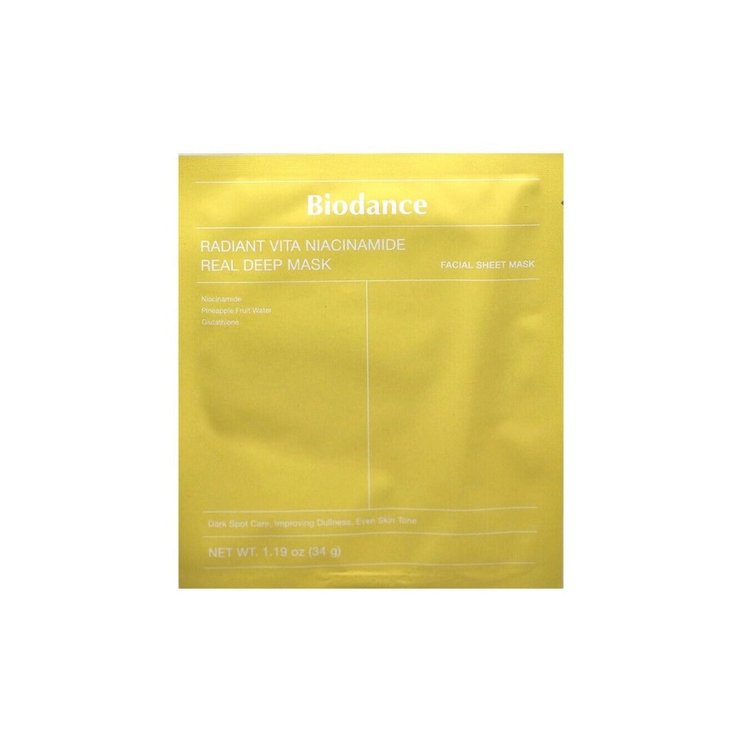 Biodance Radiant Vita Niacinamide Real Deep Mask- Μάσκα λάμψης και φωτεινότητας