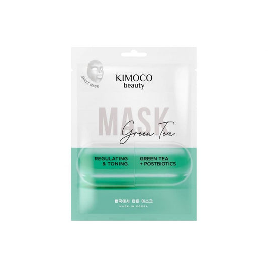 Kimoco Green Tea Sheet Mask - Μάσκα Προσώπου με Εκχύλισμα Πράσινου Τσαγιού