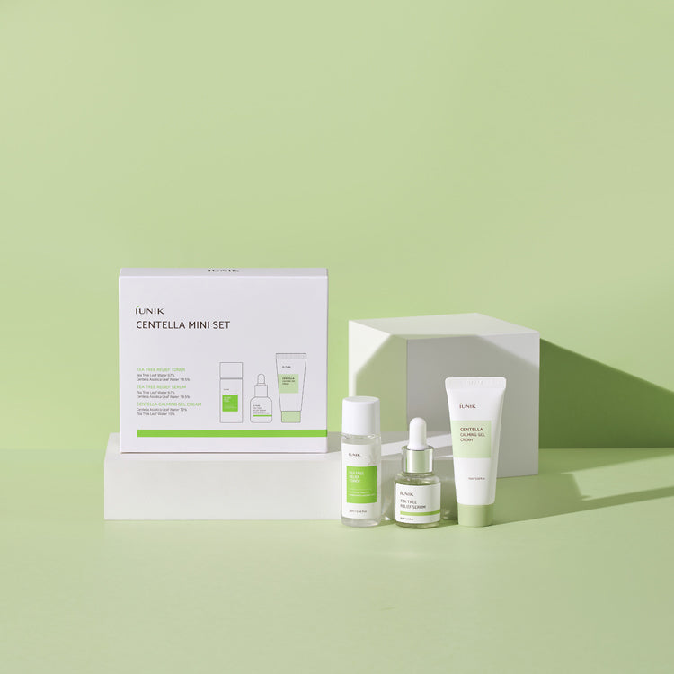 IUNIK Centella Mini Set - Σετ δώρου για να καταπραύνει και να ενισχύσει το ευαίσθητο δέρμα