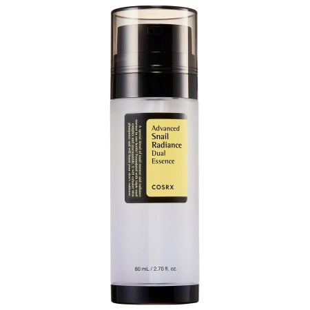 COSRX Advanced Snail Radiance Dual Essence - Ενυδατικό & Αντιγηραντικό Essence Προσώπου με Βλεννίνη Σαλιγκαριού & Νιασιναμίδη για Λάμψη και Καταπολέμηση των Ατελειών