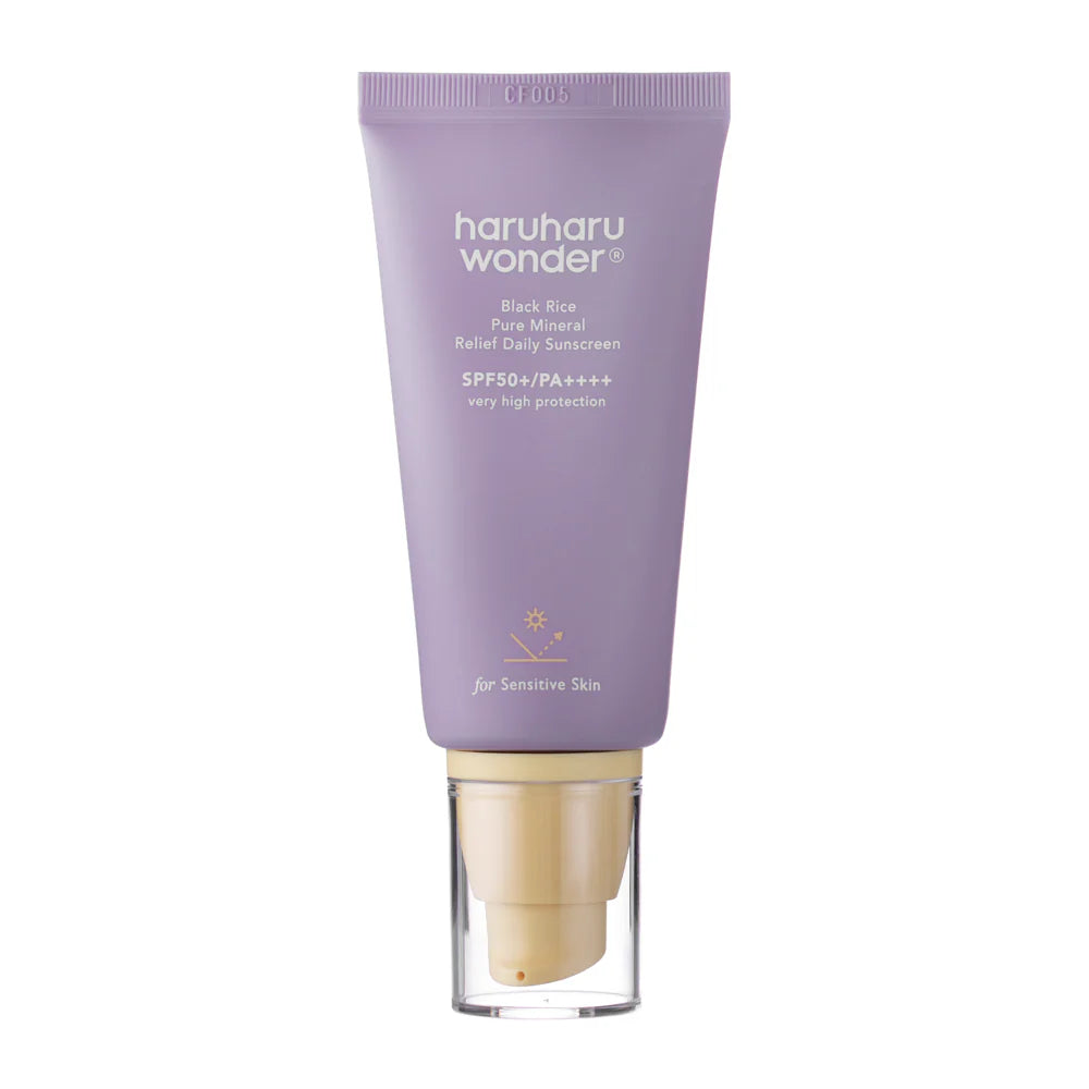 Haruharu Wonder Black Rice Pure Mineral Relief Daily Sunscreen SPF50+/PA++++ - Αντηλιακή Κρέμα Προσώπου