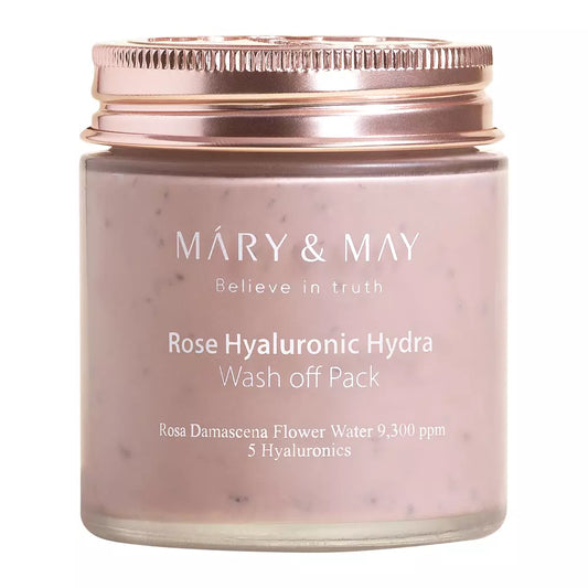 Mary&May Rose Hyaluronic Hydra Wash off Pack - Μάσκα αργίλου με τριαντάφυλλο