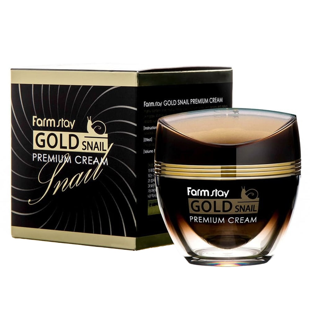 FarmStay Gold Snail Premium Cream - Κρέμα με Χρυσό & έκκριμα Σαλιγκαριού – Θρέψη & Επανόρθωση