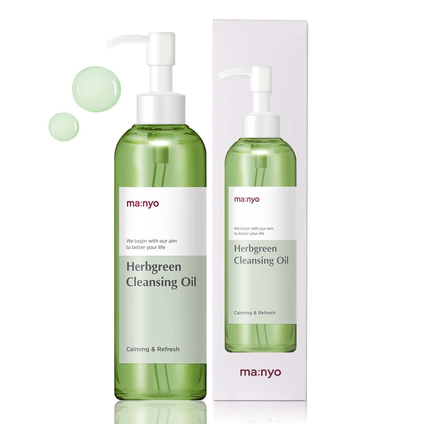 ma:nyo Herb Green Cleansing Oil 200ml - Καταπραϋντικό λάδι ντεμακιγιάζ