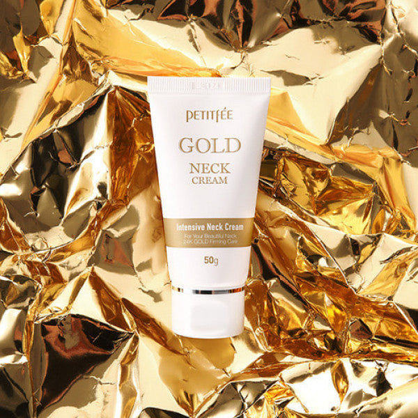PETITFEE Gold neck cream - Συσφικτική κρέμα λαιμού και ντεκολτέ με χρυσό 24 καρατίων