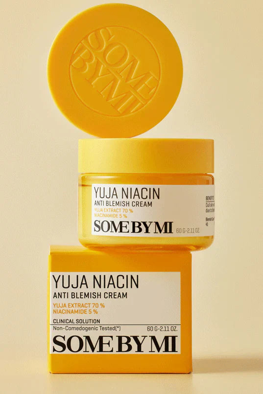 Some By Mi Yuja Niacin Anti Blemish Cream - Κρέμα Προσώπου για Ενυδάτωση, Αντιγήρανση & Ατέλειες με  Νιασιναμίδη